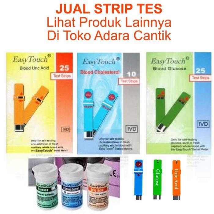 ALAT TES CEK GULA DARAH DIABETES KOLESTEROL CHECK TEST ASAM URAT