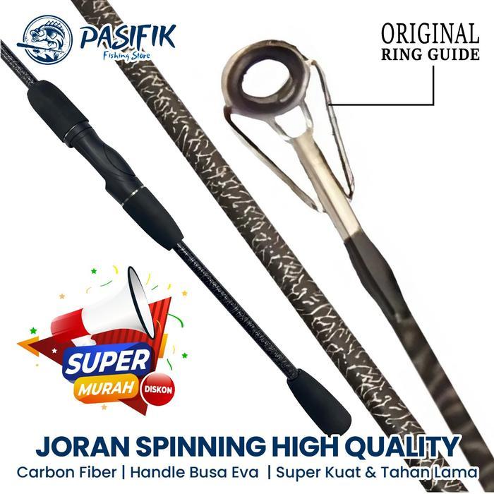 PUSAT ALAT PANCING - JORAN PANCING SPINNING LURE FISHING ROD 1.6-1.8M CARBON FIBER POWER MEDIUM