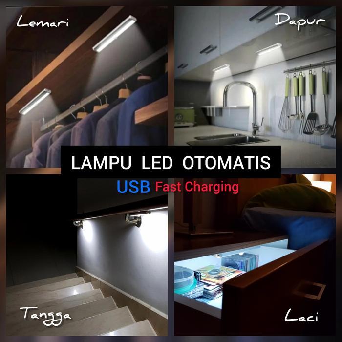 Terlaris Lampu Led Sensor Otomatis Sensor Gerak Cahaya Usb Fast Charging