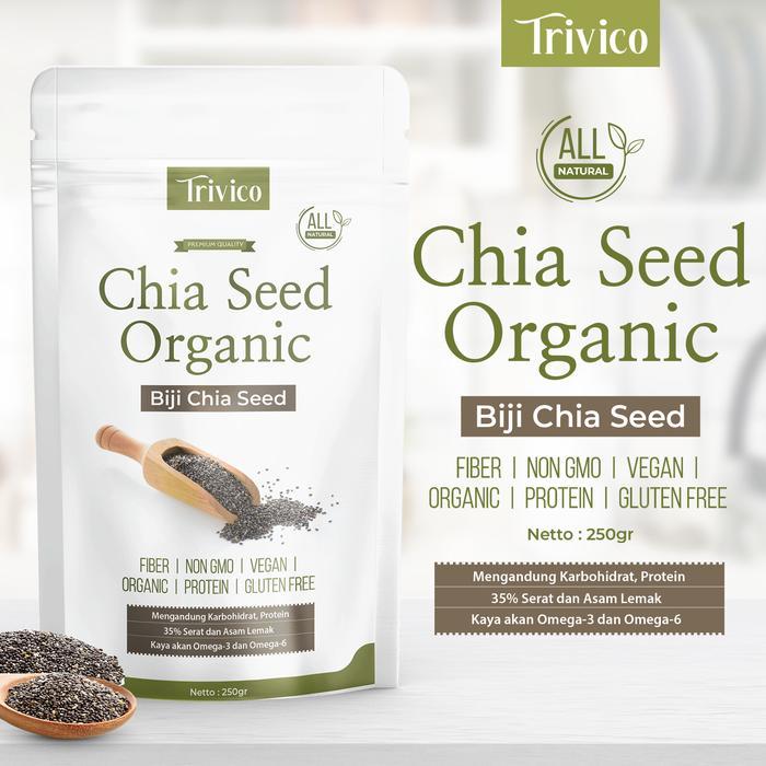 Trivico Chia Seed Chia Seed Organik Chia Seed Premium Biji Chia Chia Black Chia Seed Chia Seed
