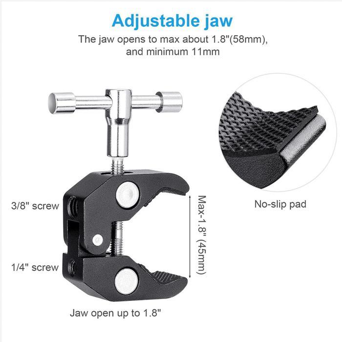 Magic Clamp / Magic Arm 11 Inch includ Super C-Clamp