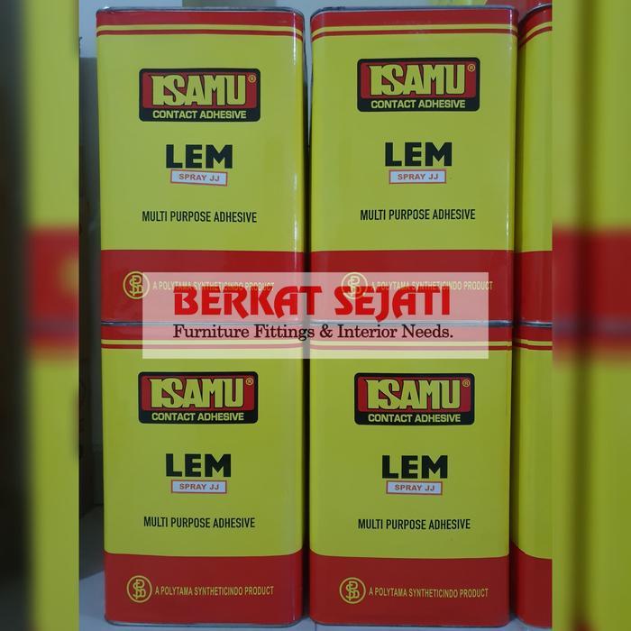 Lem ISAMU Lem Spray ISAMU Lem Kuning Spray ISAMU Spray JJ - BLEK 12 KG .