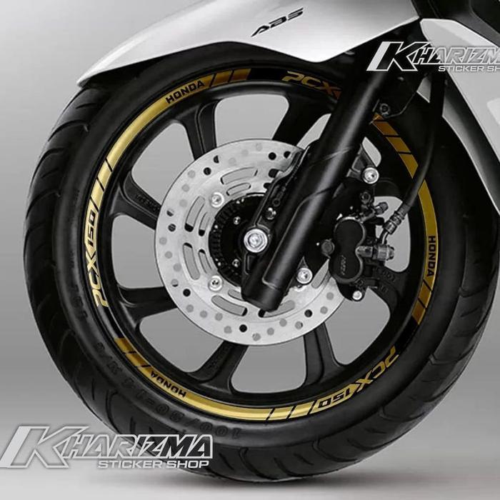 Lis Velg Honda PCX Gold bahan reflektif