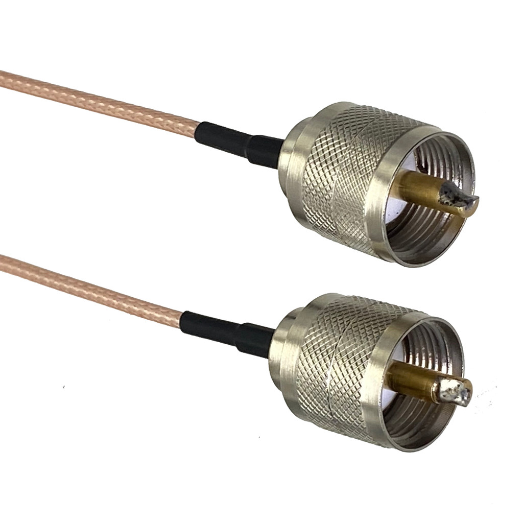 RG316 RF pigtail PL259 UHF male Plug to PL259 UHF male Connector RF Jumper pigtail straight Cable