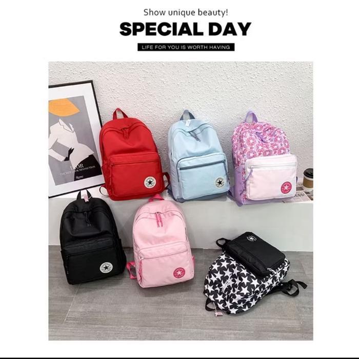 CONVERSE BASIC GO 2 BAGPACK BACKPACK CONVERSE ALLSTAR / RANSEL CONVERSE BASIC GO 2 FULL TAG / RANSEL