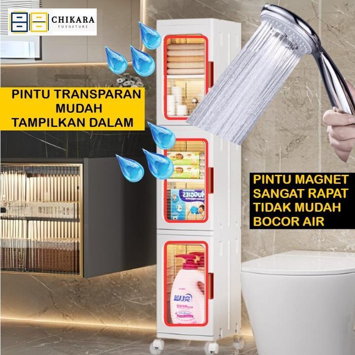 "New" CHIKARA Lemari Lipat Susun Plastik Serbaguna LEORA Lemari Pakaian Plastik Lemari Portable