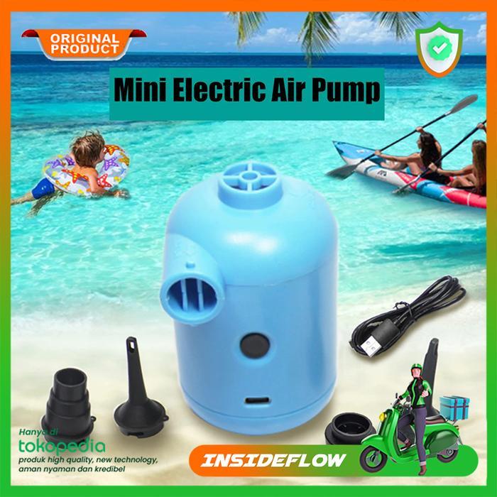 Pompa Angin Elektrik USB Pump Kasur Balon Portable Air Pump Inflatable