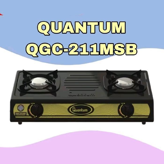 Kompor Quantum 2 Tungku Burner Stainless Kompor Gas Quantum Qgc211Mss / Qgc211Msc / Qgc211Msb