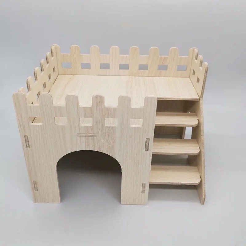 Hamster Squirrel Solid Wood Avoidance House Hedgehog Wooden House Golden Bear Nest Dutch Pig