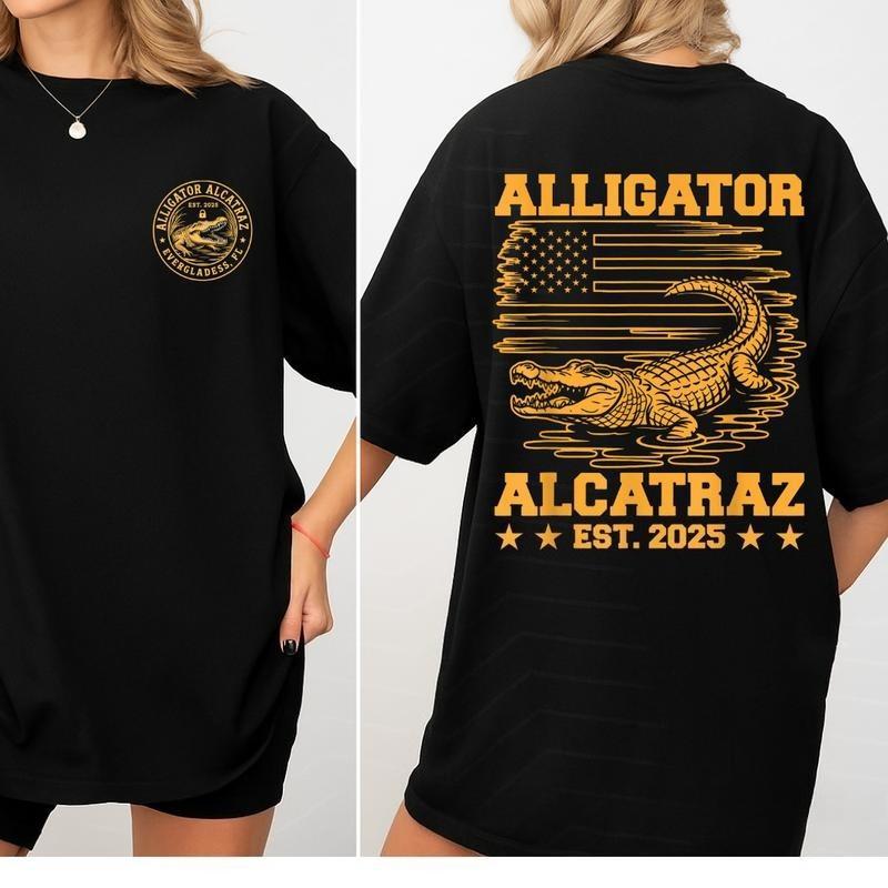 Alligator Alcatraz EST 2025 Florida Everglades T-Shirt, Alligator Alcatraz Everglades Shirt,  Tee Ca