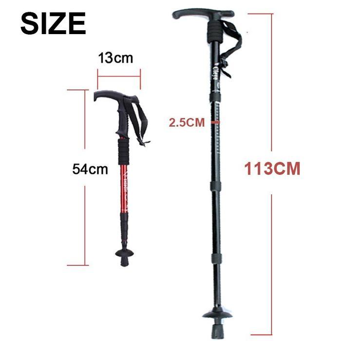 Eiger - Tongkat Hiking / Tracking Pole Adjustable Tongkat Gunung - Tracking Pole Murah Alat Outdoor