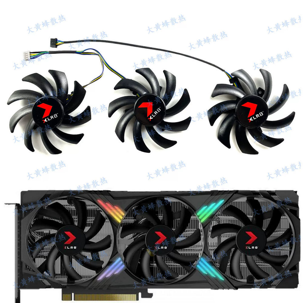New the Cooling Fan for PNY RTX4060ti RTX4070 RTX4070ti RTX4070S RTX4070tiS VERTO Graphics Video