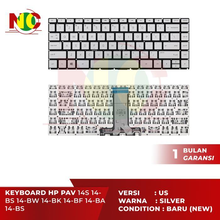 Promo / Keyboard Laptop Hp 14S-Cf2508Tu 14S-Cf2516Tu 14S-Cf2517Tu 14S-Cf2518Tu No Lampu Non Cod