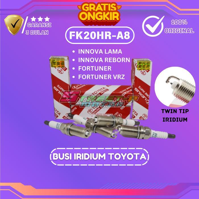 Busi Iridium Original Toyota Segel Hologram Innova , Inova , Innova Reborn , Inova Reborn , Fortuner
