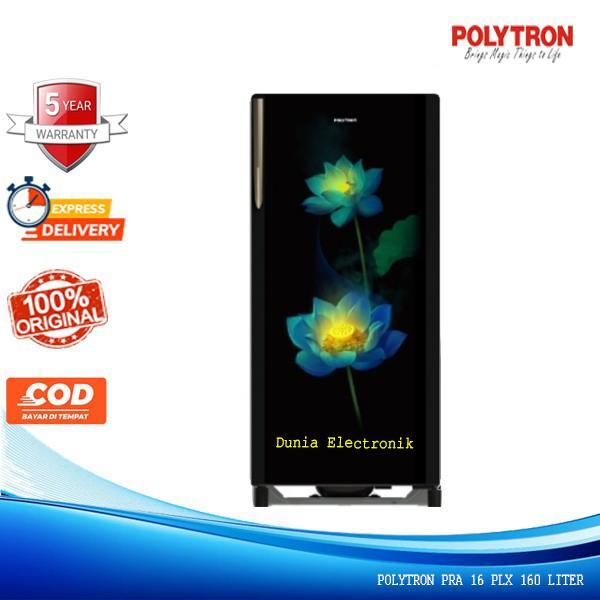 POLYTRON Kulkas 1 Pintu 160 Ltr PRA 16 PL BELEZA Glass Door Pintu Kaca