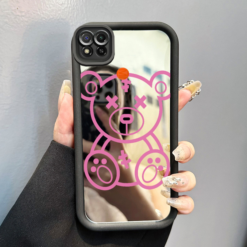 Casing Hp Xiaomi Redmi 9C Redmi 9C NFC Redmi 10A POCO C31 Case Casing Gambar beruang Pola Kasus cerm