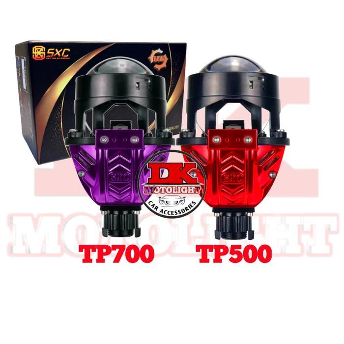 Lampu Headlamp Projector Biled Car Sxc Tp500 Dan Tp700 2.5 Inch Blue Lens Devil Eyes Untuk Motor