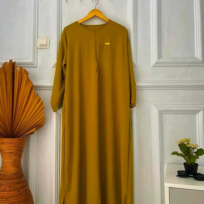 READY Tansstore - Amanda Long Daily Kerut Muslim Crinkle Airflow Gamis Terbaru Nyaman Dress Basic