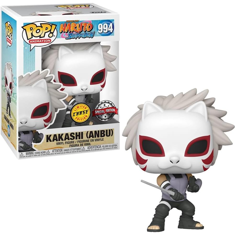 FUNKO POP FIGURE Naruto Shippuden Kakashi ANBU Chase Vinyl Figure - AAA Anime Exclusive