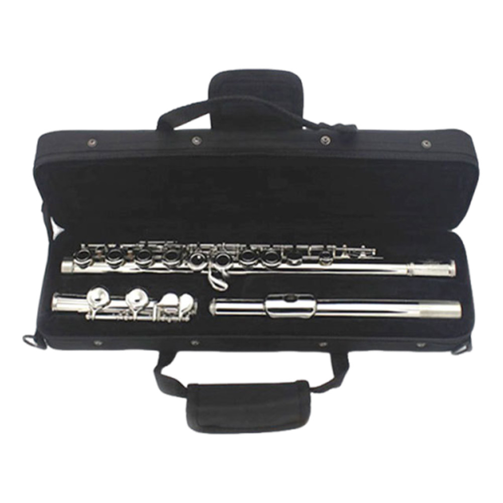 Closed Hole C Flute with Carrying Case/Bag Open Hole 16 Keys Flute Student Flute Instrument for