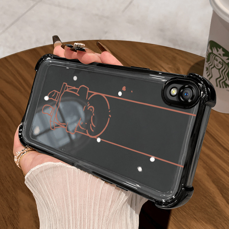 Casing Hp untuk OPPO A37 A37F Case Anak laki-laki yang bermain ayunan Kasing 6D Plating Cesing Airba