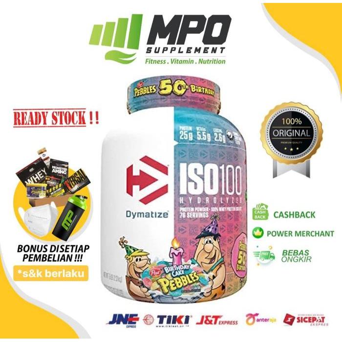 Dymatize ISO 100 (5 lbs) Whey Protein Hydrolyzed Hidrolisat ORIGINAL