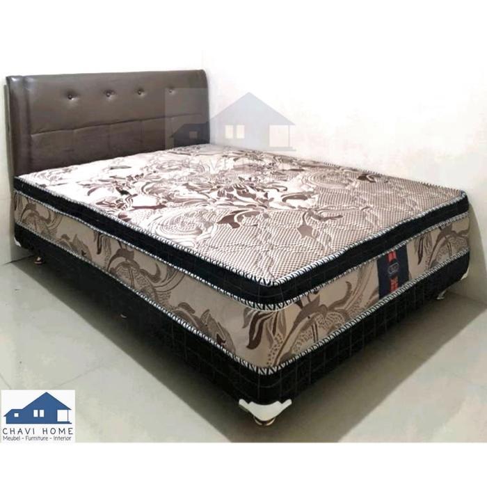 Set kasur springbed boxy bella super springbed lengkap sandaran