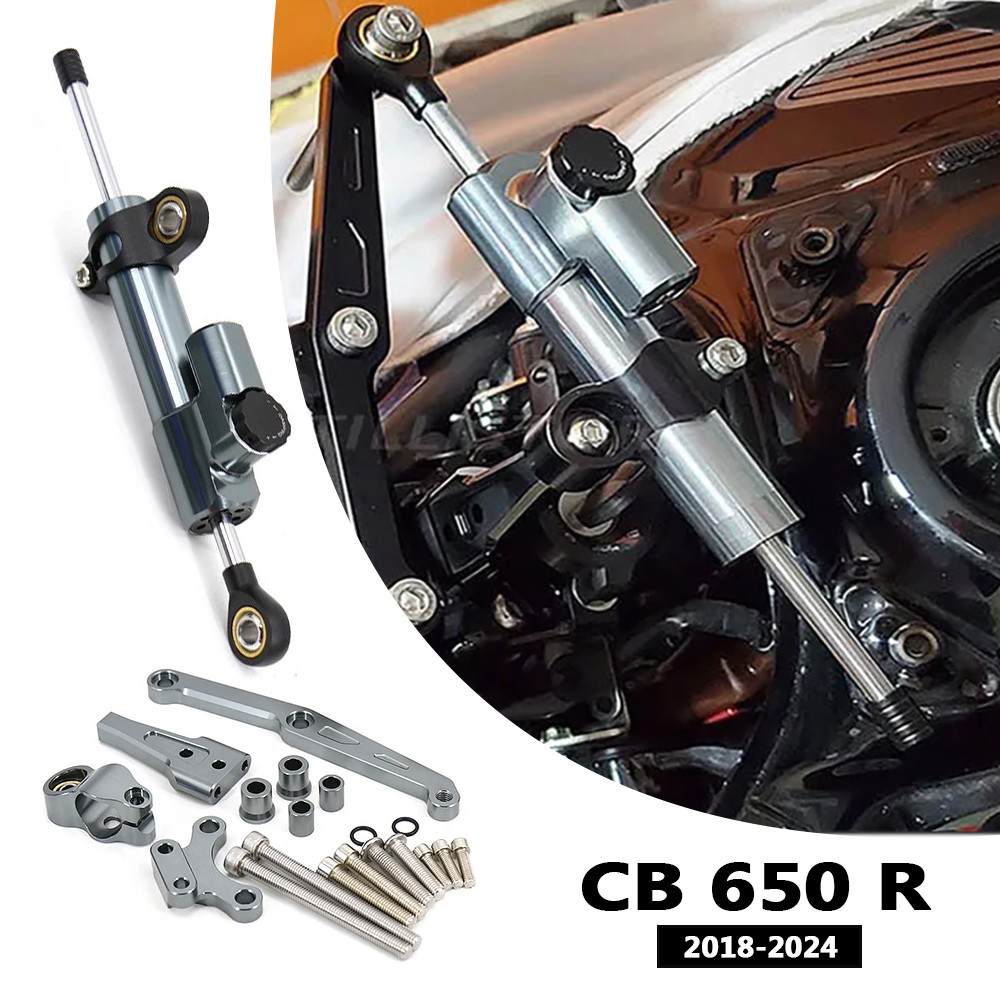 For Honda CB650R cb650r 2018-2024 Motorcycle Steering Damper Stabilizer Mounting Bracket Kit