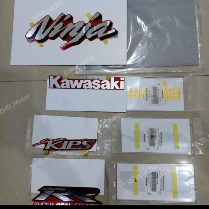 Stiker Striping Ninja Rr 150 Old Cbu Merah Maroon Metalic Ori Kawasaki