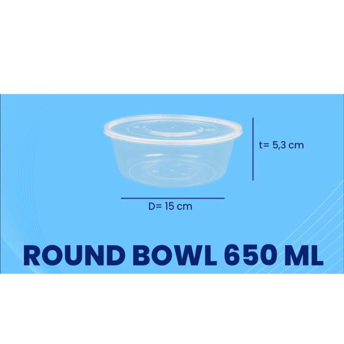 Thebest- THINWALL ROUND 650ml / MANGKOK BULAT 650ml