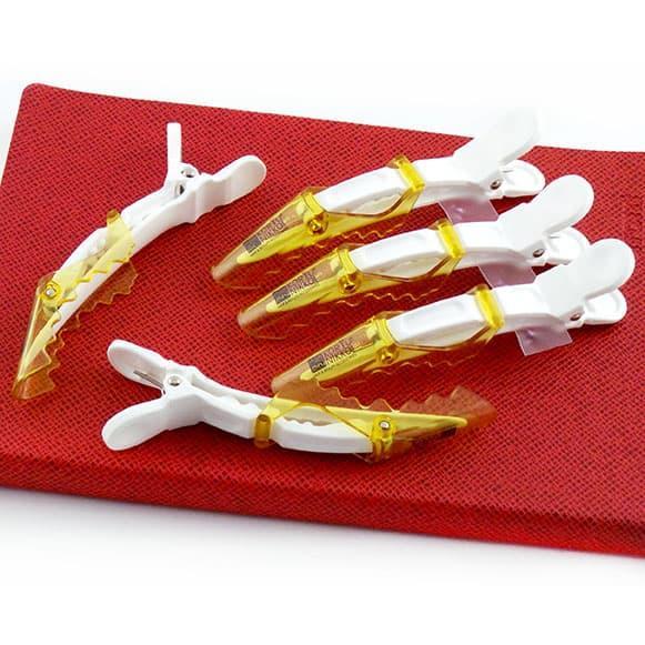 Koryu Nikko Jept Rambut - Jepit Buaya - 5 pcs - Putih Kuning