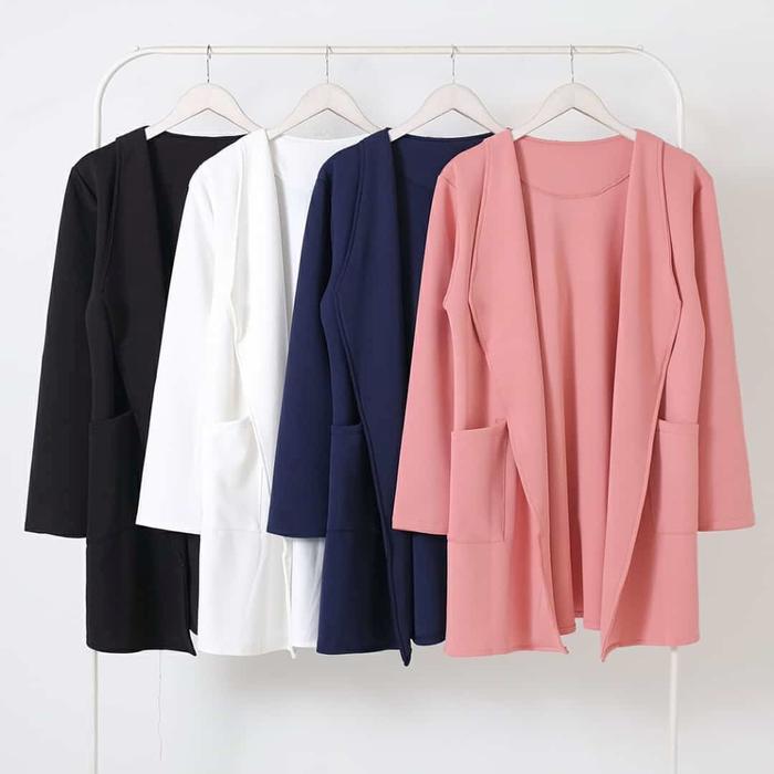 Outer Muslim Polos / Cardigan Lengan Panjang