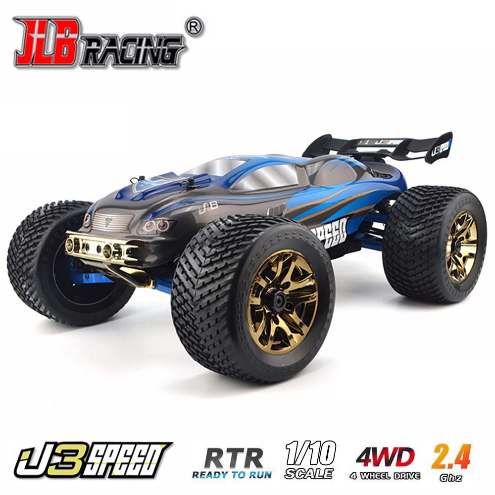 JLB Racing 1:10 2.4CHz 4WD Racing Truck J3 Speed Brushless Electric Head-up Somersault Remote
