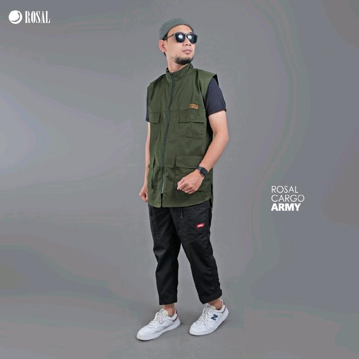 Rompi Pria - Rompi Sholat Cargo Kargo - Rompi Koko Kurta Muslim Pria Dewasa - Rompi Dkm / Outdoor /