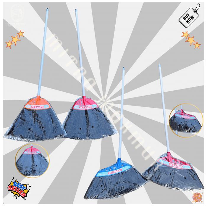 SAPU LANTAI IJUK 2 MACAN FAMILY BROOM BESAR SAPU INJUK BERKUALITAS FLOOR BROOM