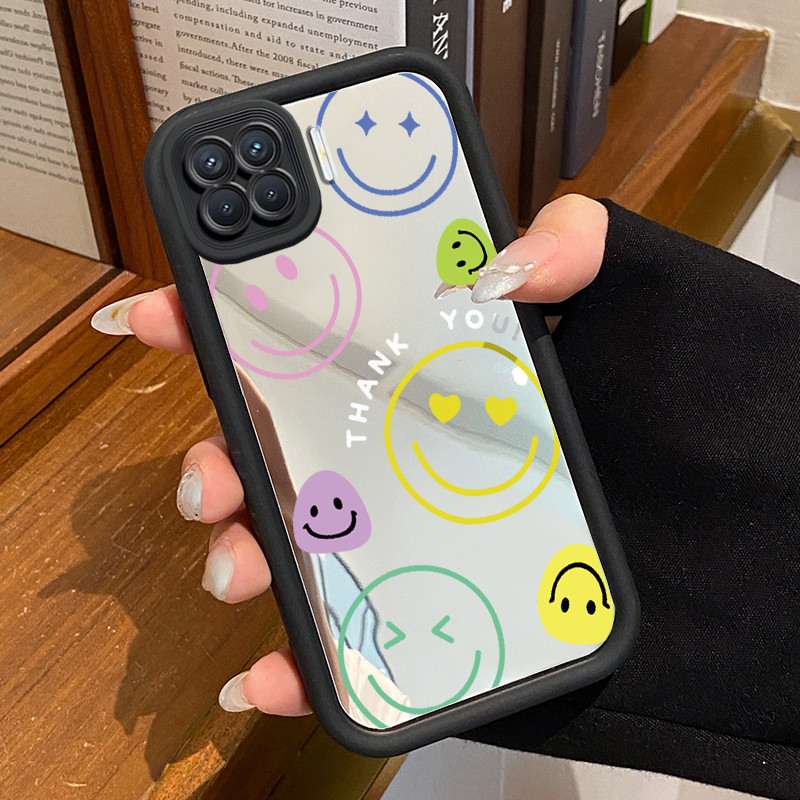 Casing Hp OPPO A93 F17 Pro OPPO Reno 4F Reno 4 Lite Case Casing Kematian Smile Emoji Tas Pola Kasus 