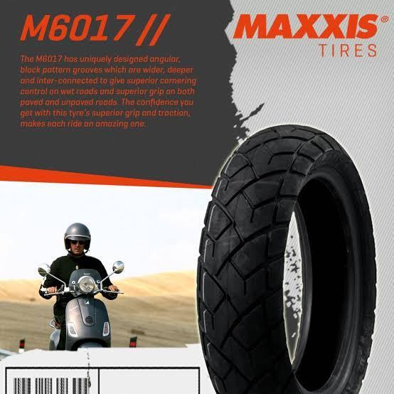 Maxxis M6017 Ring 10 & 11 Tubeless - Ban Tubles Motor Vespa/Matic Ukuran 120/70-10, 110/70-11