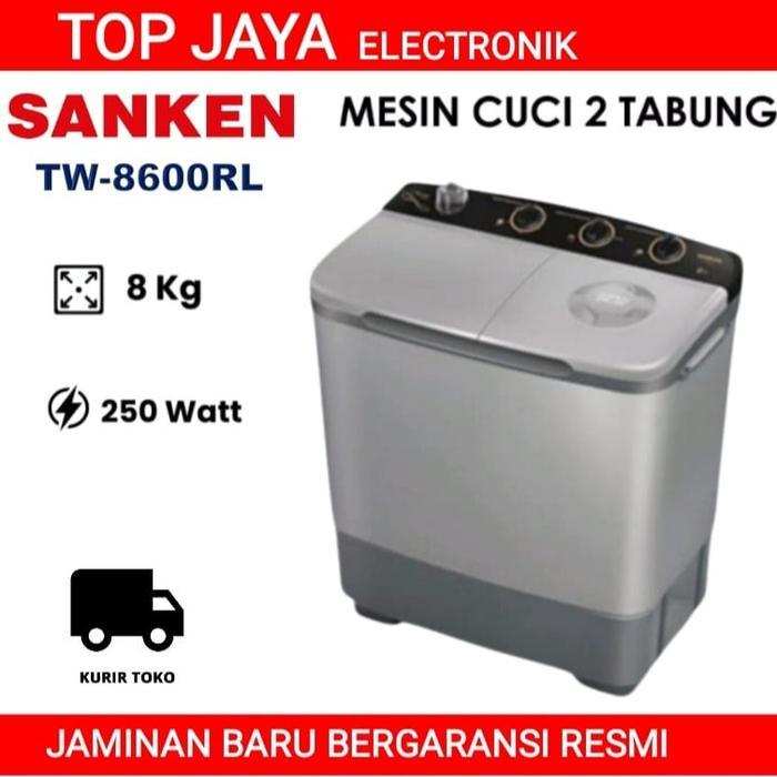 SANKEN MESIN CUCI 8 KG 2 TABUNG/SANKEN 8KG MESIN CUCI 2 TABUNG - DUS dari PABRIK