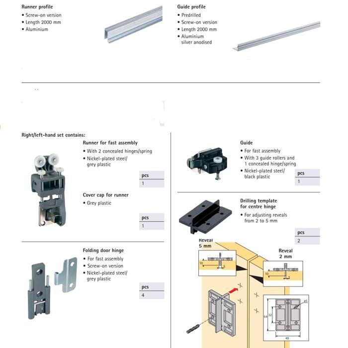 RODA FOLDING DOOR / PINTU LEMARI LIPAT GESER