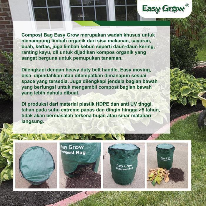 Compost Bag 200 Liter Easy Grow 200L Large L Tas Kompos Besar Jumbo Pasti Ori