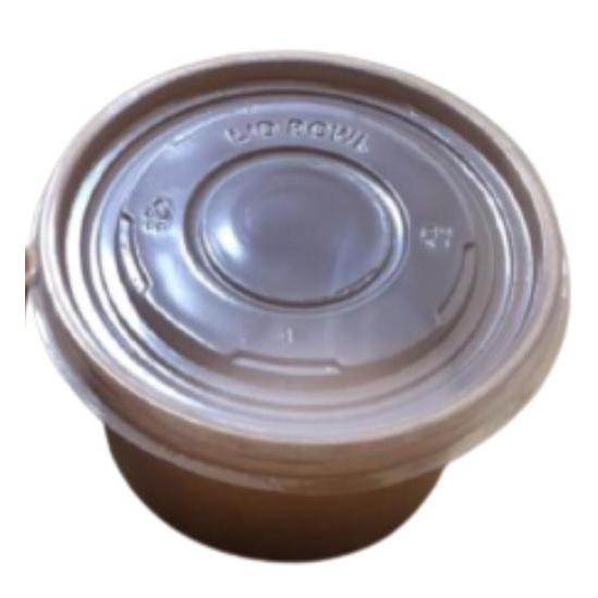 Paper Bowl Brown Kraft 800 ML Dengan Tutup