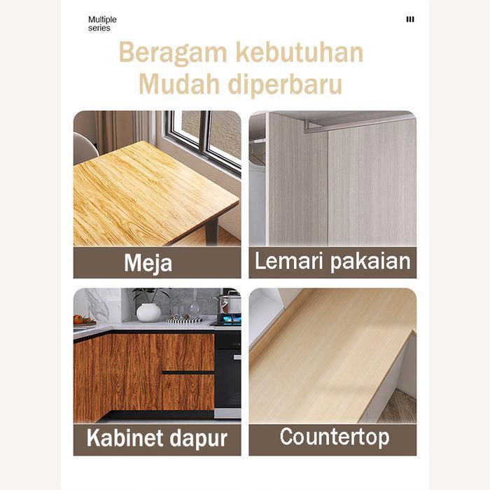 Stiker Dapur Anti Minyak - Untuk Meja/Kompor - Motif Marmer 60cmx3M, Perekat Otomatis