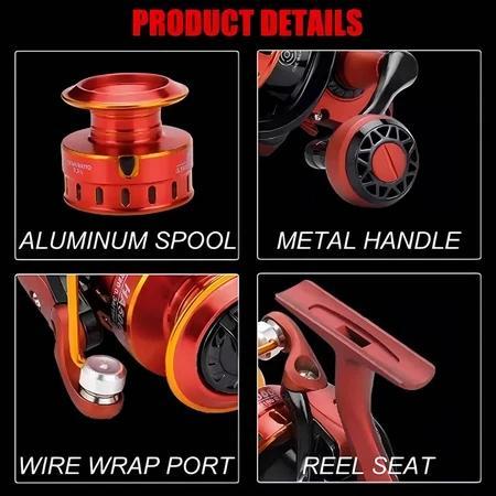 DAIWA SET ALAT PANCING BARU JORAN PANCING MERAH 165-270CM HA-1000-7000 REEL SPINNING LOGAM 80KG