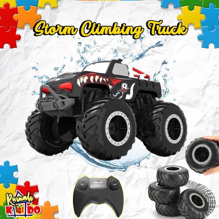 Free Baterai Remote Rc Mini Monster Storm Climbing Amphibious Jeep