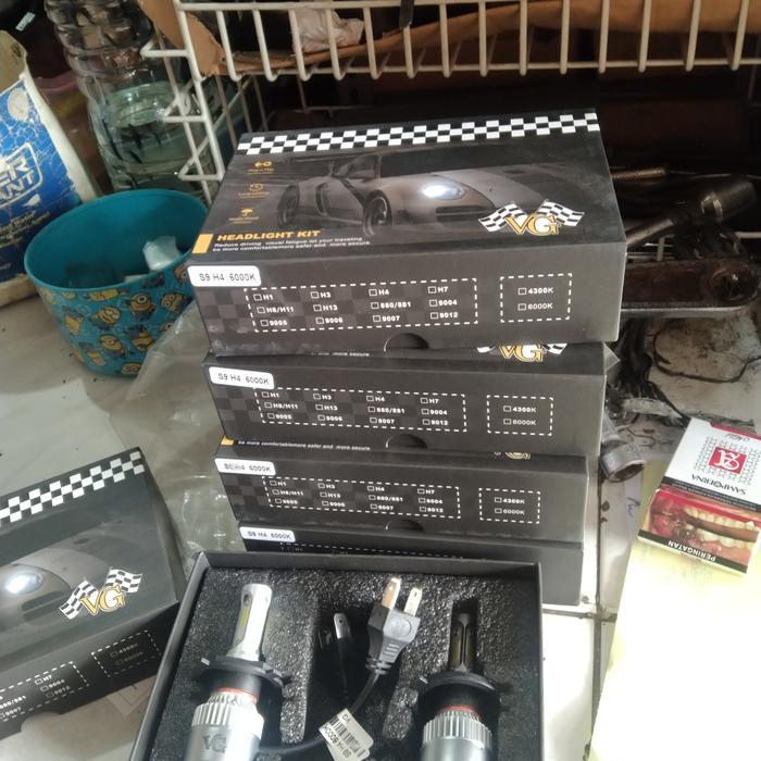 Bolham lampu LED lampu depan mobil h4 2 Pcs warna putih