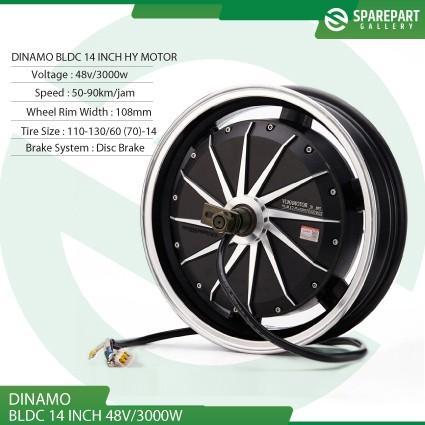 READY Dinamo bldc 14inch 48vv 3000w electric scooter hub motor ring14 - 72V3000W