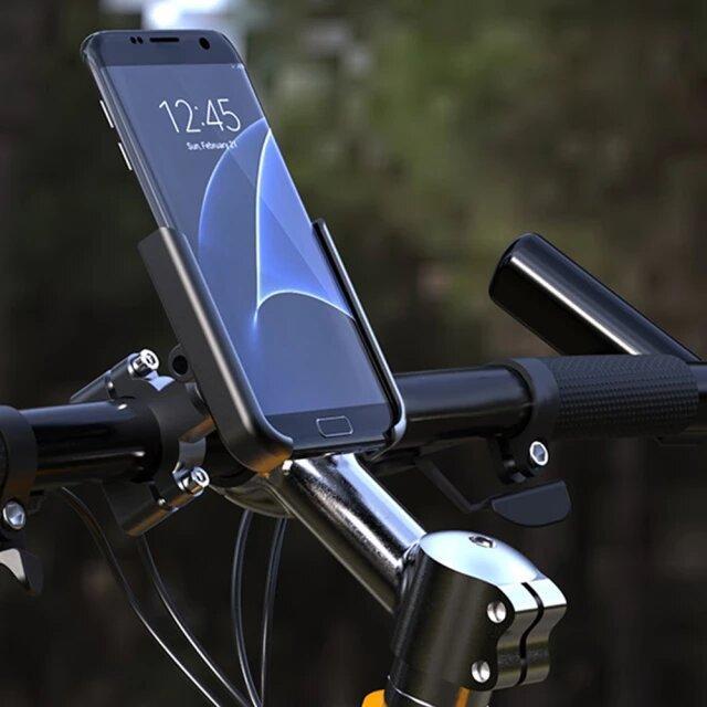 Holder Hp Motor STANG Dudukan Smartphone Bahan ASLI BESI - HITAM