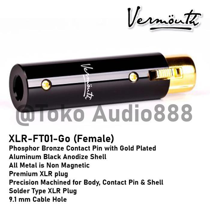 Vermouth - Xlr Female Gold Plated, High End Jack Canon Populer