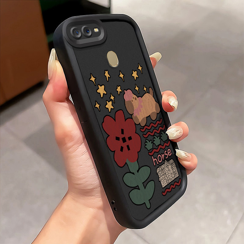 Casing Hp OPPO A7 OPPO A5s OPPO A12 OPPO A12S A11k Case Gaya piksel permainan lucu Kasing silikon Ce