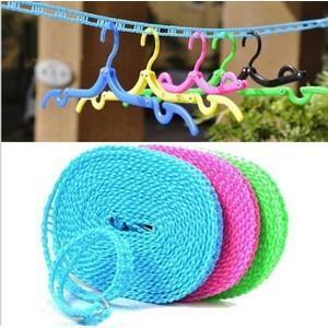 "New" Jamin Tali Jemuran BajuTali Jemuran Kait Clothesline Tali Jemuran Portable